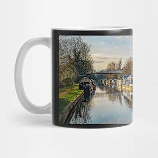 Canal Boats At Aldermaston Mug